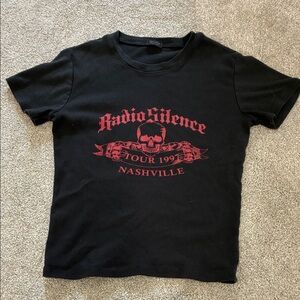 Brandy Melville radio silence baby tee